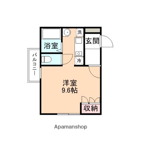 ビラビエナ(ワンルーム/4階)の間取り写真