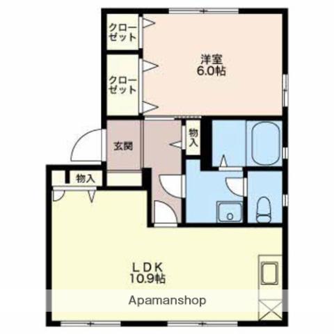 グレイス小杉(1LDK/1階)の間取り写真