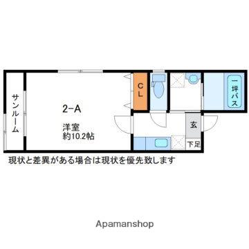 パークサイド石金(1K/2階)の間取り写真