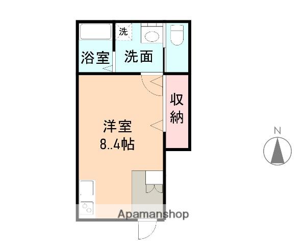 IRAVATI(ワンルーム/1階)の間取り写真