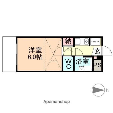 リブワーク大泉(1K/2階)の間取り写真