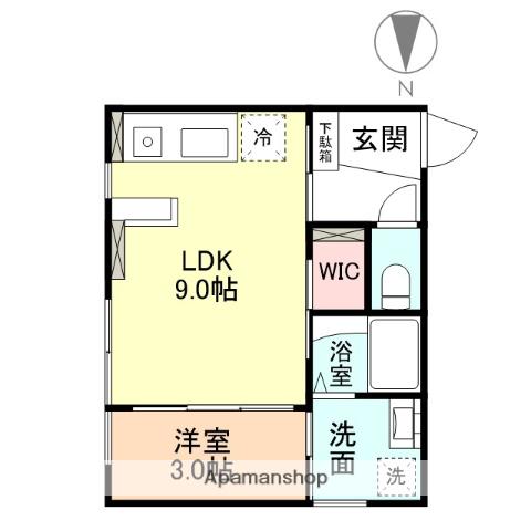 INTEGRAL PROVIDENCE(1LDK/1階)の間取り写真