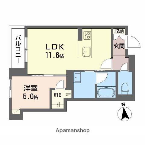 シャーメゾン アトリエ—ル(1LDK/1階)の間取り写真