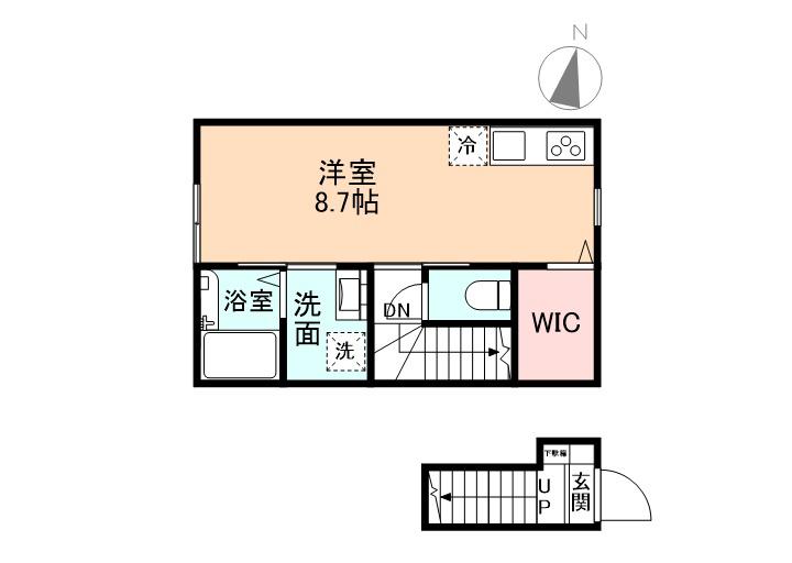 EDGEMOMENT長江(ワンルーム/2階)の間取り写真