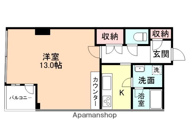 ユー堀川ビル(ワンルーム/4階)の間取り写真