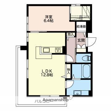 リーベ モルゲン(1LDK/3階)の間取り写真