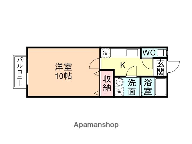 なかじまハイツ(1K/2階)の間取り写真