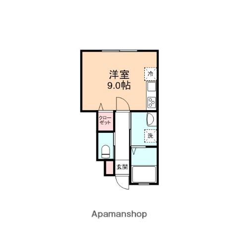 A-FLAT(ワンルーム/1階)の間取り写真