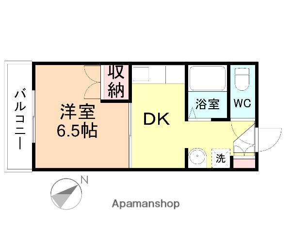 レブェール(1DK/2階)の間取り写真