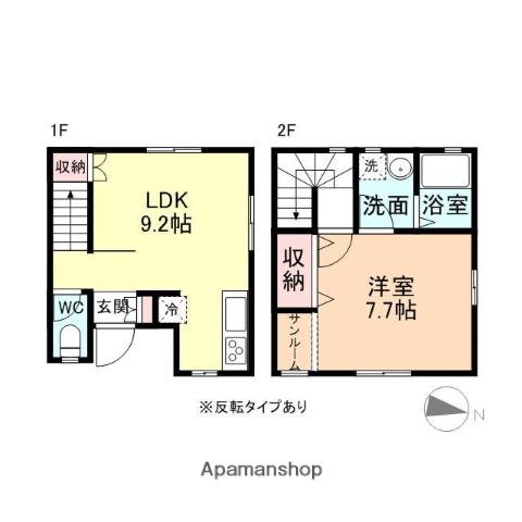ヨーロピアンシャレー経堂Ｃ棟(1LDK)の間取り写真