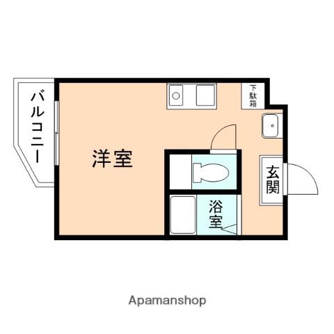 ベンベデール Ⅱ(ワンルーム/1階)の間取り写真