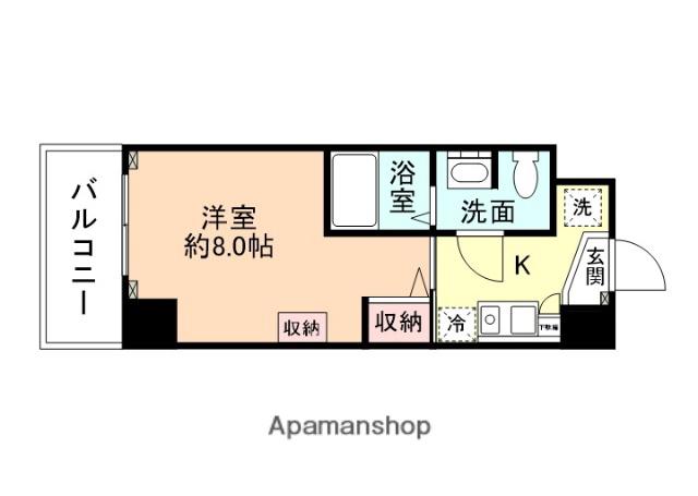 カレッジコート富山大学正門前(ワンルーム/7階)の間取り写真