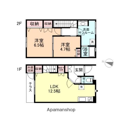 ラ・ネージュ(2LDK)の間取り写真