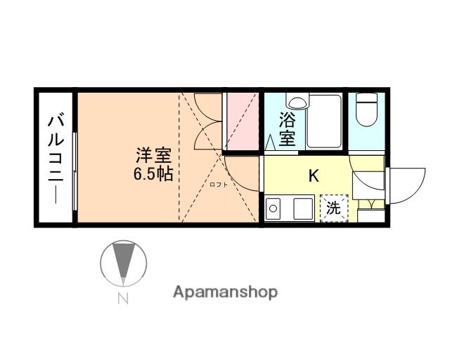 サンレオ奥田(1K/1階)の間取り写真