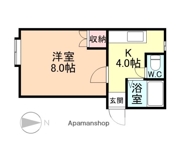 サワダハイツ(1K/1階)の間取り写真
