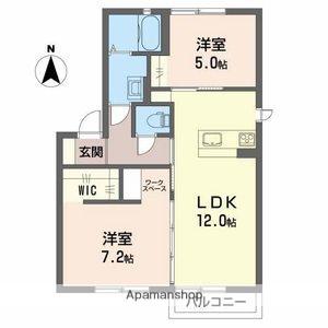 シンフォニアⅠ(2LDK/1階)の間取り写真