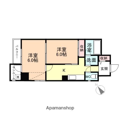 リアライズ千歳(2K/5階)の間取り写真