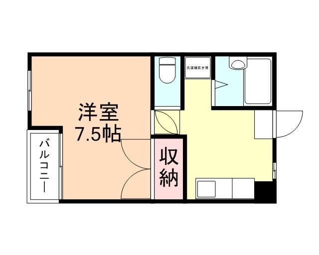 デイジー(1K/3階)の間取り写真