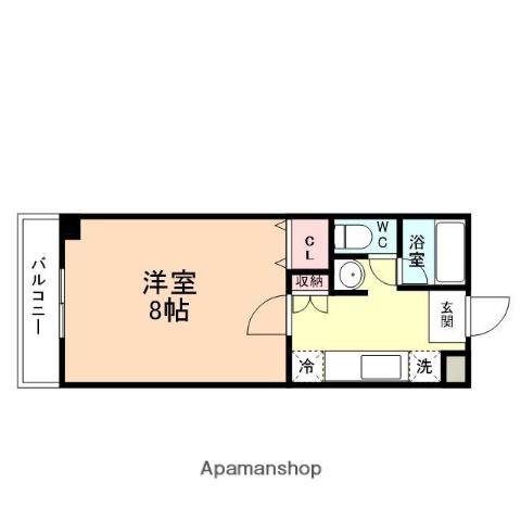 Kハウス(1K/1階)の間取り写真