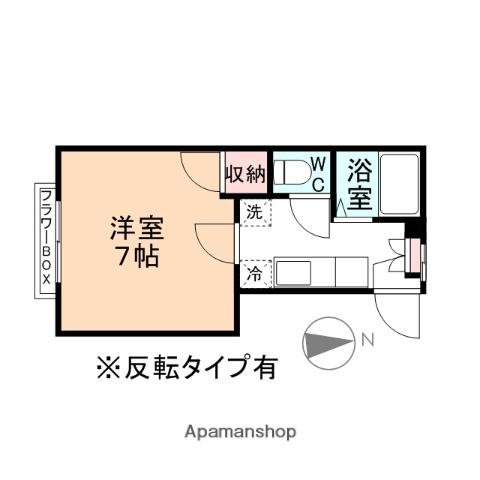 サンハイツ和美(1K/1階)の間取り写真
