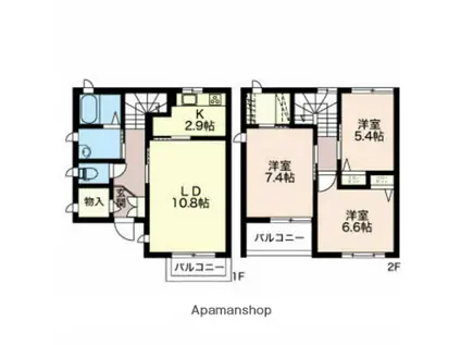 シャイン堀川(3LDK)の間取り写真