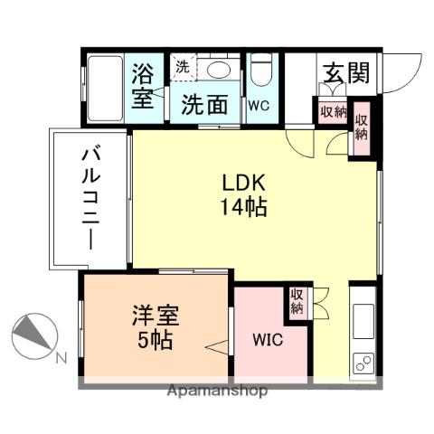 プルミエールU(1LDK/3階)の間取り写真