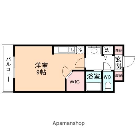 コンフォート大泉(ワンルーム/2階)の間取り写真
