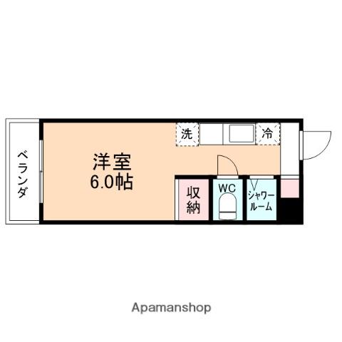 セントライフ(ワンルーム/2階)の間取り写真