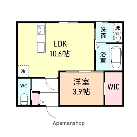 CRANBERRYⅡ(1LDK/1階)の間取り写真