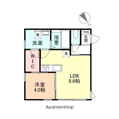 CHILL(1LDK/2階)の間取り写真