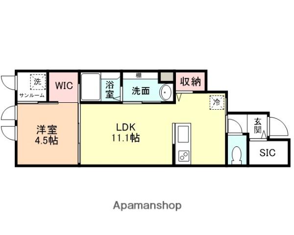 THE MAMS 07(1LDK/1階)の間取り写真