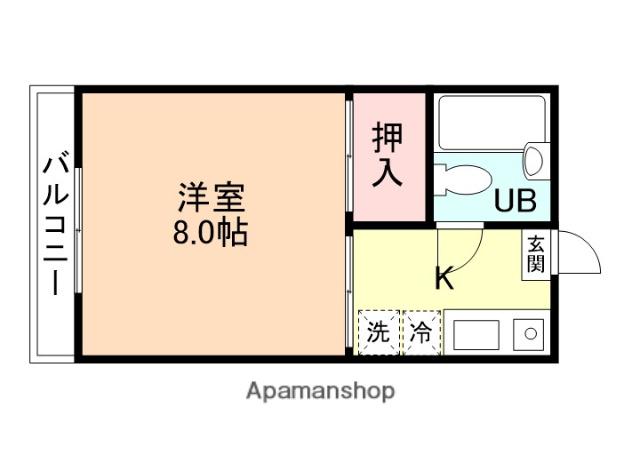 シャトーライフ(1K/1階)の間取り写真