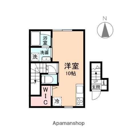 EDGEMOMENT婦中(ワンルーム/2階)の間取り写真