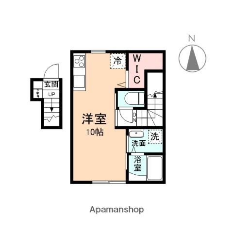 EDGEMOMENT婦中(ワンルーム/2階)の間取り写真