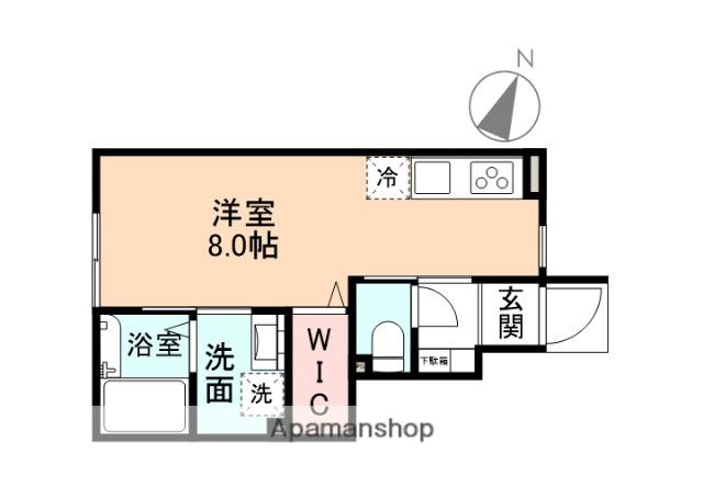 EDGEMOMENT長江(ワンルーム/1階)の間取り写真