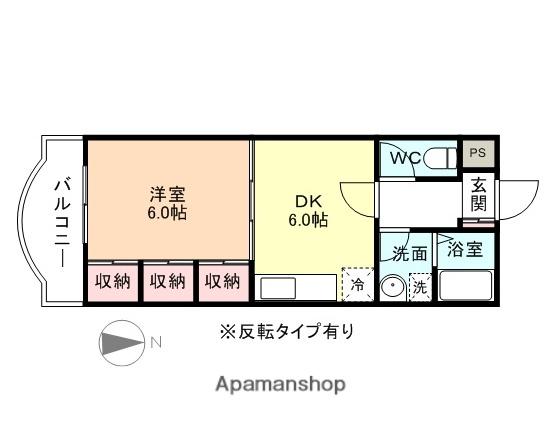 QUALIA(1DK/1階)の間取り写真