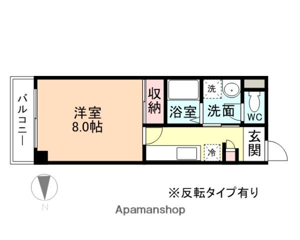 ベルトピア富山5B棟(1K/5階)の間取り写真