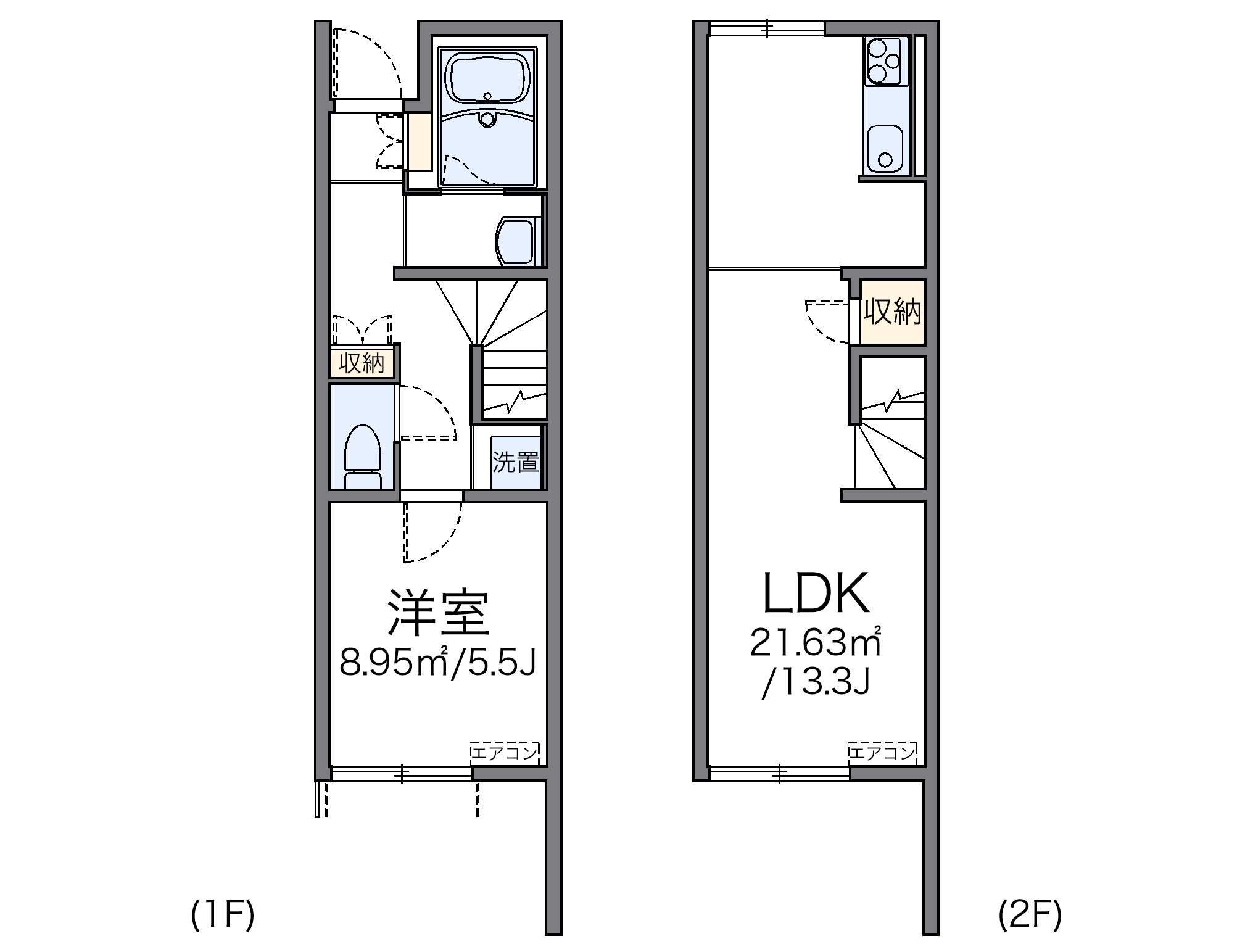 レオネクストメゾンコルデ(1LDK/1階)の間取り写真
