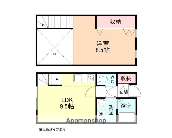 フェリーチェ・チェバーロ(1LDK/1階)の間取り写真