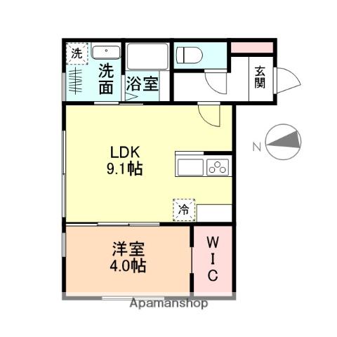 NEO SQUAREⅥ(1LDK/1階)の間取り写真