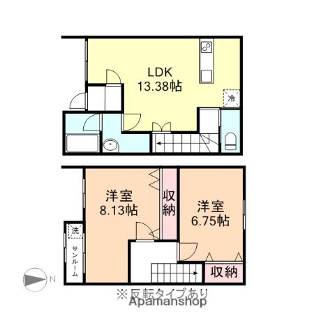 メゾン・ド・ジャルⅡ(2LDK/1階)の間取り写真