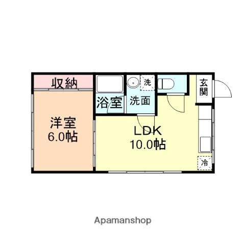 メゾン・シック(1LDK/1階)の間取り写真