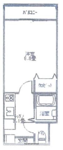 アークビレッジ戸破Ⅰ(1K/1階)の間取り写真