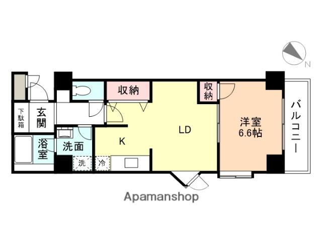 スカイコートモリ(1LDK/2階)の間取り写真