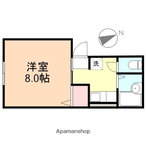 プレジール小杉台(1K/1階)の間取り写真