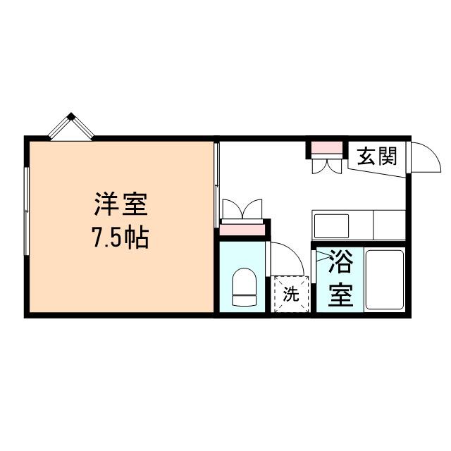 モア・アペックス地子木町(1K/2階)の間取り写真