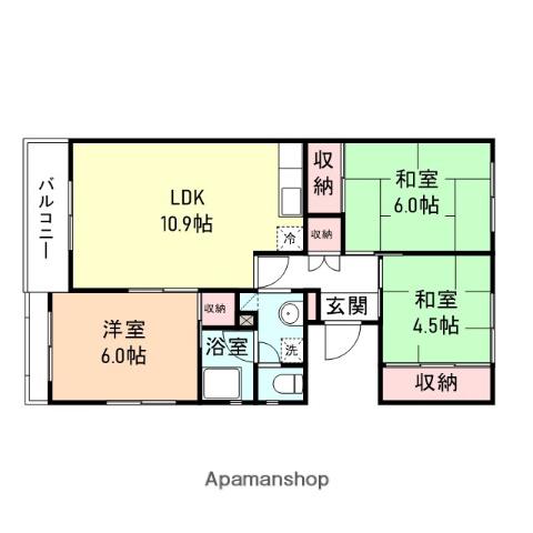 フォルシア(3LDK/1階)の間取り写真