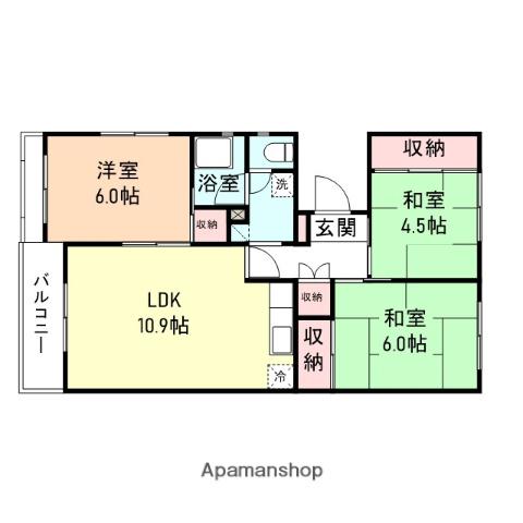 フォルシア(3LDK/2階)の間取り写真