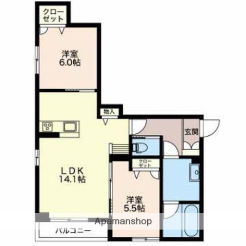 FORENA(2LDK/1階)の間取り写真