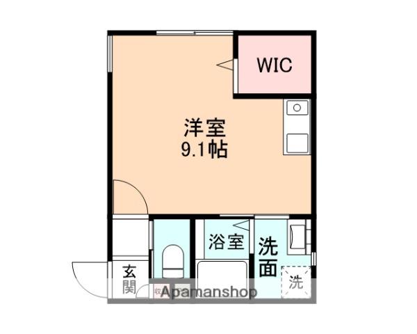 レージュ太閤山Ⅲ(ワンルーム/2階)の間取り写真